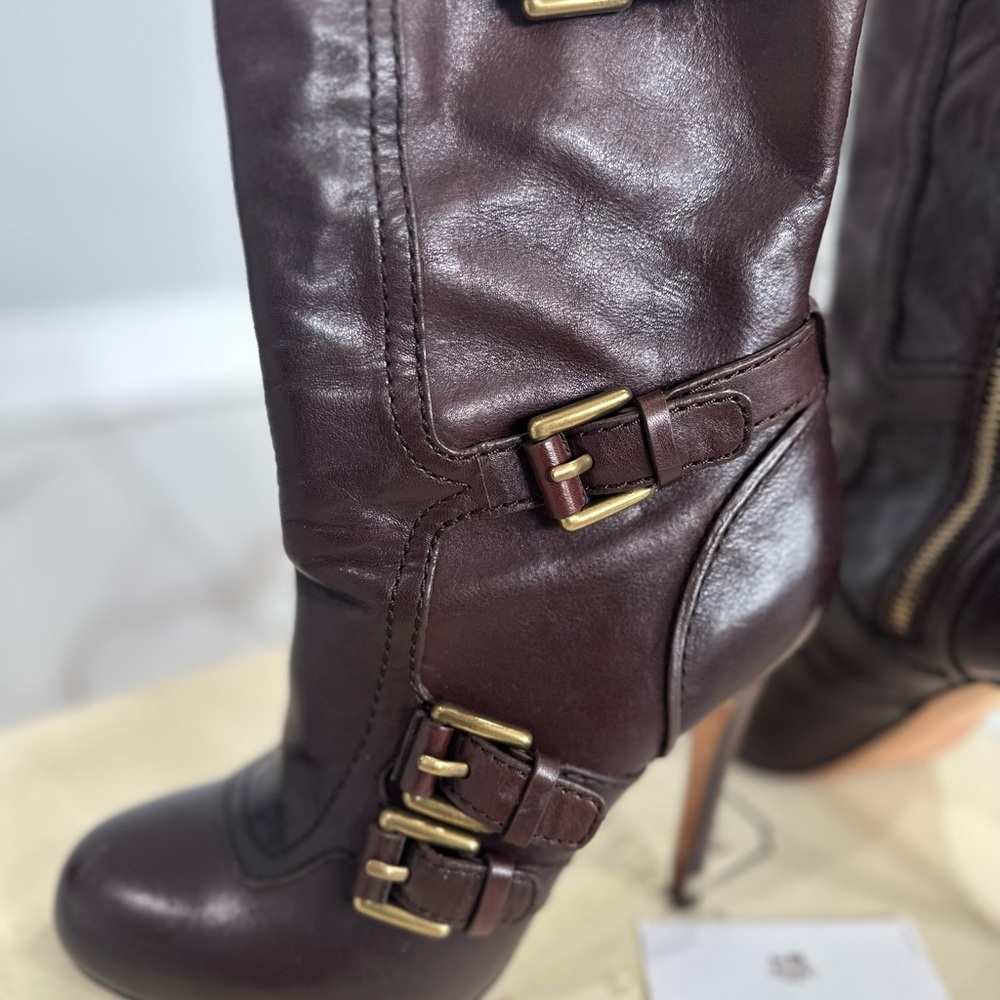 Coach brown heel boots - Picture 10 of 11